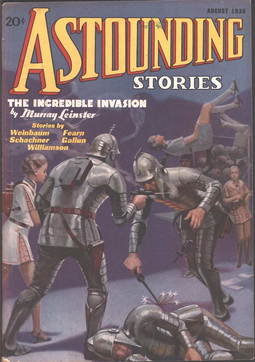Image for Astounding Stories 1936 August. Contains the Commeteers Pt. 4