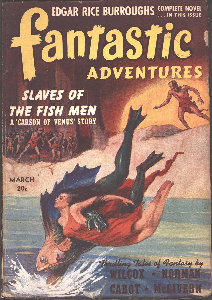 Image for Fantastic Adventures 1941 March. J Allen St. John Cover Art. Contains Slaves of the Fish Men