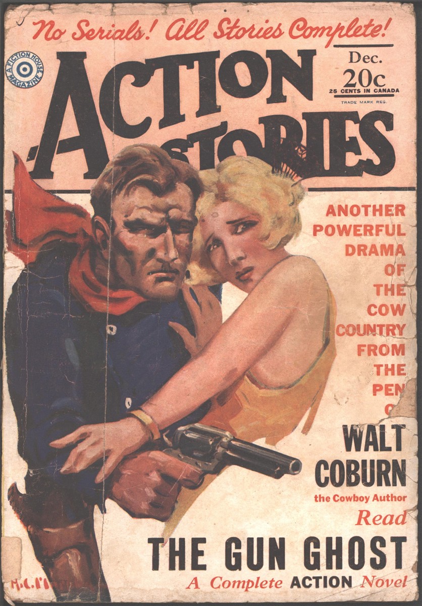 Image for Action Stories1929 December.