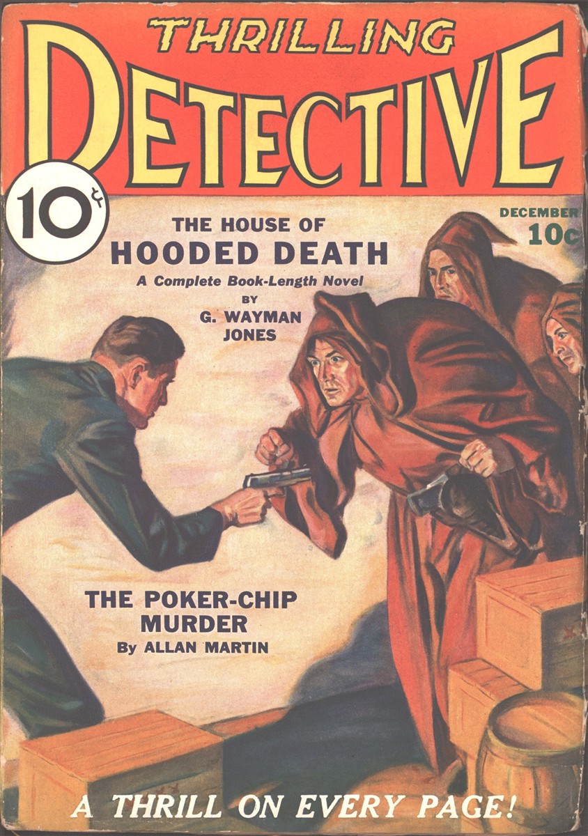 Image for Thrilling Detective1931 December, #2. Hooded Menace Cover.