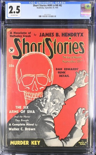 Image for Short Stories1934 September 25 Skull Cover.