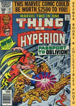 LEE, STAN / GRUENWALD, MARK - Marvel Two-in-One - the Thing and Hyperion: Vol. 1, No. 67, Sept, 1980