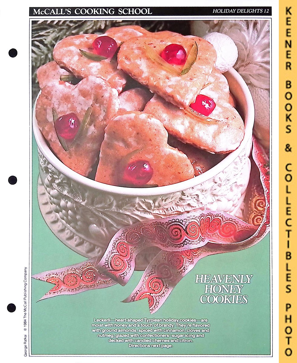 LANGAN, MARIANNE / WING, LUCY (EDITORS) - Mccall's Cooking School Recipe Card: Holiday Delights 12 - Leckerli : Replacement Mccall's Recipage or Recipe Card for 3-Ring Binders : Mccall's Cooking School Cookbook Series