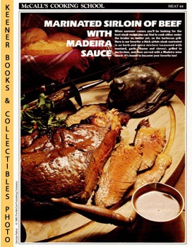 LANGAN, MARIANNE / WING, LUCY (EDITORS) - Mccall's Cooking School Recipe Card: Meat 44 - Spiced Sirloin Steak Madeira : Replacement Mccall's Recipage or Recipe Card for 3-Ring Binders : Mccall's Cooking School Cookbook Series