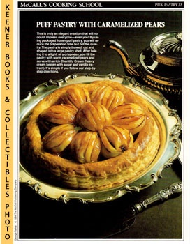 LANGAN, MARIANNE / WING, LUCY (EDITORS) - Mccall's Cooking School Recipe Card: Pies, Pastry 22 - Pear Feuilletes with Caramel : Replacement Mccall's Recipage or Recipe Card for 3-Ring Binders : Mccall's Cooking School Cookbook Series