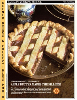 LANGAN, MARIANNE / WING, LUCY (EDITORS) - Mccall's Cooking School Recipe Card: Pies, Pastry 24 - Apple-Butter Pie : Replacement Mccall's Recipage or Recipe Card for 3-Ring Binders : Mccall's Cooking School Cookbook Series