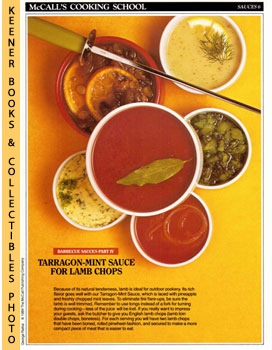 LANGAN, MARIANNE / WING, LUCY (EDITORS) - Mccall's Cooking School Recipe Card: Sauces 6 - Tarragon-Mint Sauce for Lamp Chops : Replacement Mccall's Recipage or Recipe Card for 3-Ring Binders : Mccall's Cooking School Cookbook Series