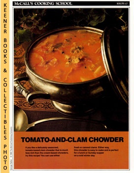 LANGAN, MARIANNE / WING, LUCY (EDITORS) - Mccall's Cooking School Recipe Card: Soups 17 - Rhode Island Clam Chowder : Replacement Mccall's Recipage or Recipe Card for 3-Ring Binders : Mccall's Cooking School Cookbook Series