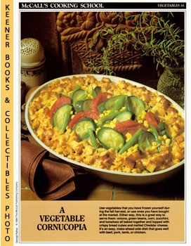LANGAN, MARIANNE / WING, LUCY (EDITORS) - Mccall's Cooking School Recipe Card: Vegetables 16 - Baked Vegetables Au Gratin : Replacement Mccall's Recipage or Recipe Card for 3-Ring Binders : Mccall's Cooking School Cookbook Series