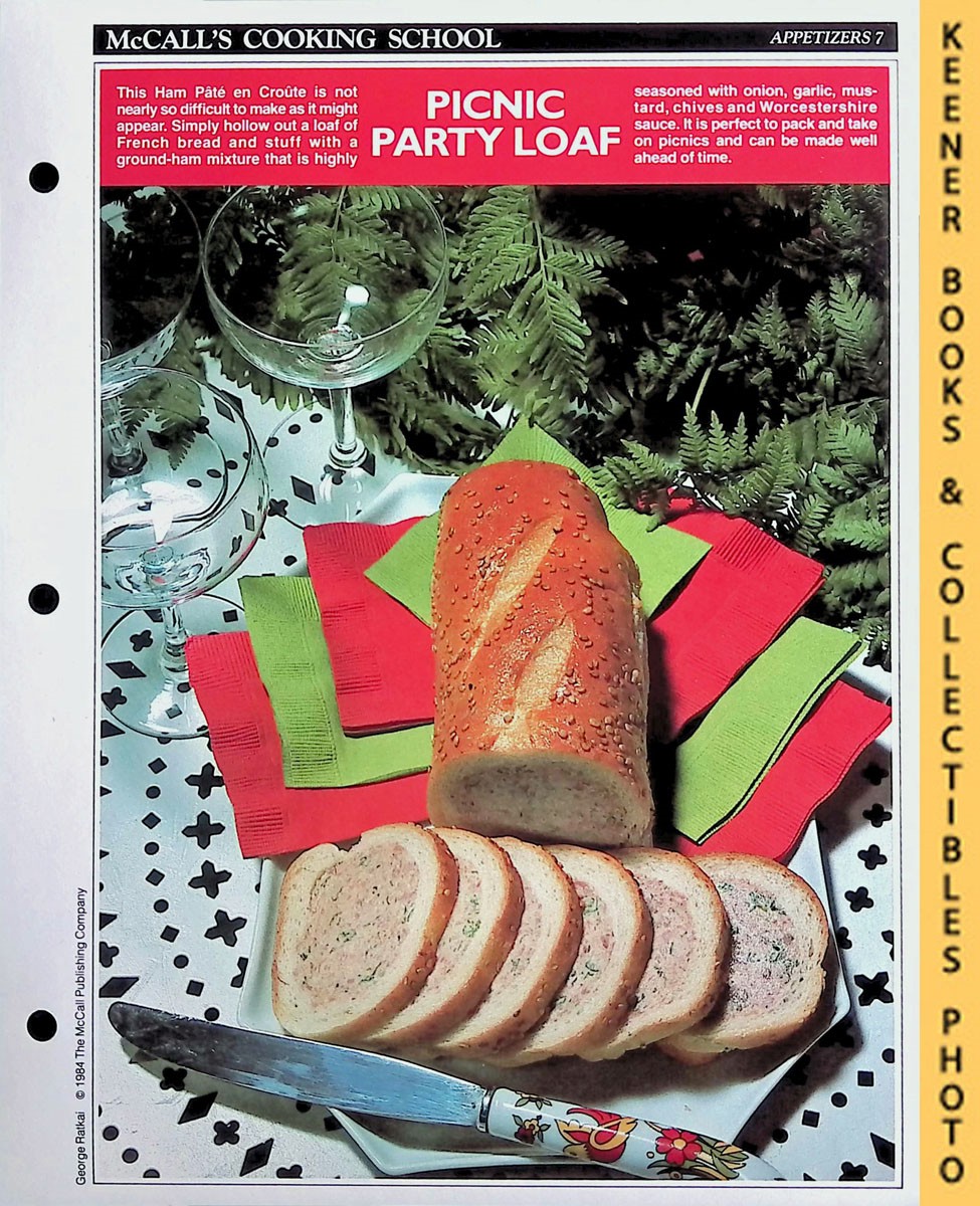 LANGAN, MARIANNE / WING, LUCY (EDITORS) - Mccall's Cooking School Recipe Card: Appetizers 7 - Ham Pate en Croute : Replacement Mccall's Recipage or Recipe Card for 3-Ring Binders : Mccall's Cooking School Cookbook Series