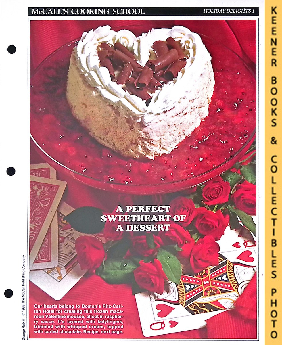 LANGAN, MARIANNE / WING, LUCY (EDITORS) - Mccall's Cooking School Recipe Card: Holiday Delights 1 - Floating Heart Ritz : Replacement Mccall's Recipage or Recipe Card for 3-Ring Binders : Mccall's Cooking School Cookbook Series