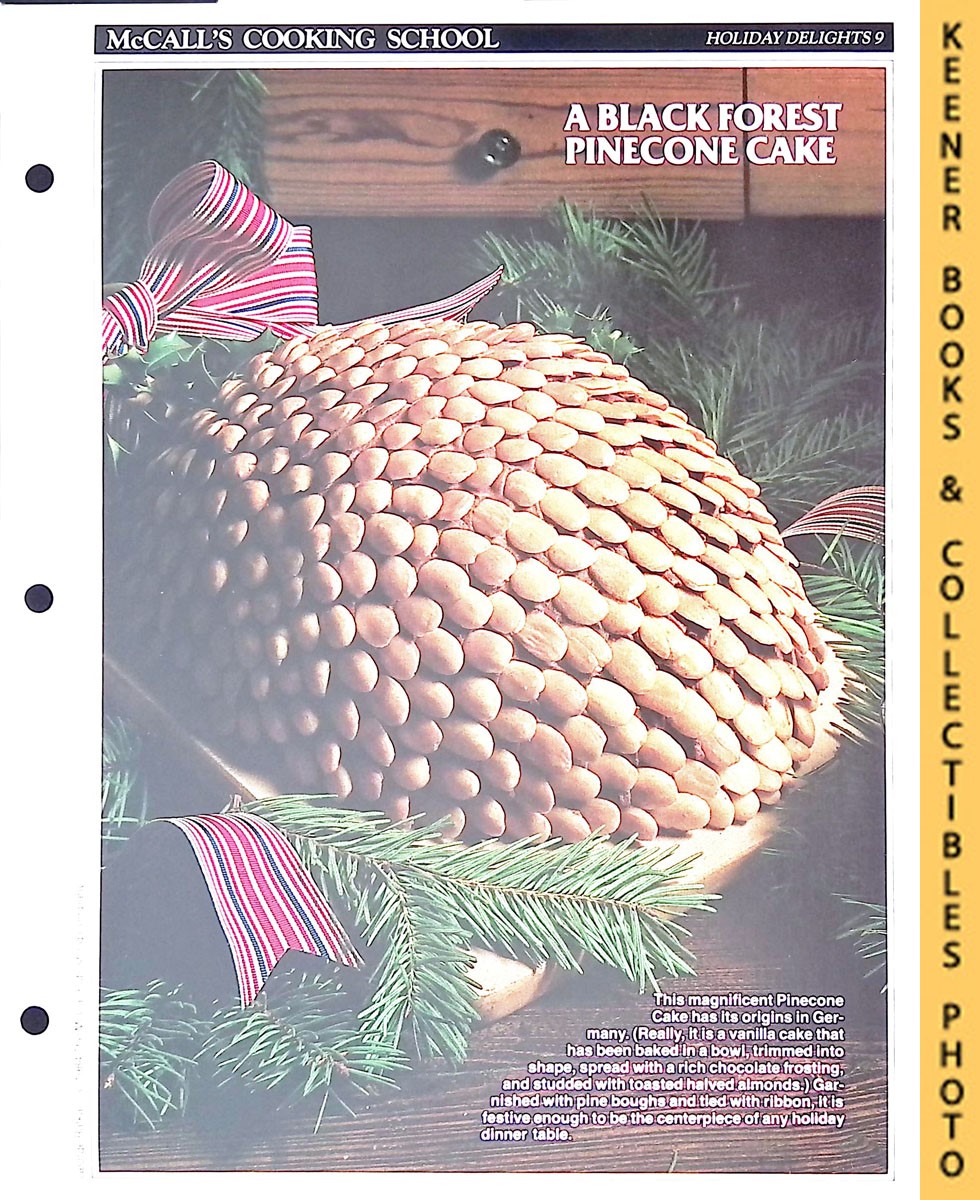 LANGAN, MARIANNE / WING, LUCY (EDITORS) - Mccall's Cooking School Recipe Card: Holiday Delights 9 - Pinecone Cake : Replacement Mccall's Recipage or Recipe Card for 3-Ring Binders : Mccall's Cooking School Cookbook Series