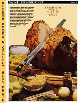 LANGAN, MARIANNE / WING, LUCY (EDITORS) - Mccall's Cooking School Recipe Card: Meat 30 - Summer Baked Ham : Replacement Mccall's Recipage or Recipe Card for 3-Ring Binders : Mccall's Cooking School Cookbook Series