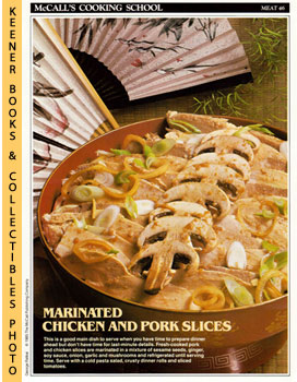 LANGAN, MARIANNE / WING, LUCY (EDITORS) - Mccall's Cooking School Recipe Card: Meat 46 - Sliced Chicken and Pork : Replacement Mccall's Recipage or Recipe Card for 3-Ring Binders : Mccall's Cooking School Cookbook Series
