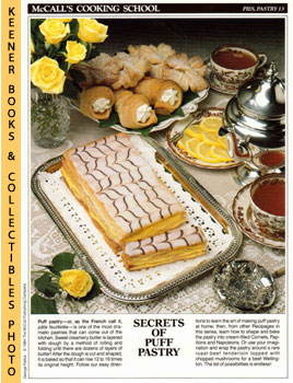 LANGAN, MARIANNE / WING, LUCY (EDITORS) - Mccall's Cooking School Recipe Card: Pies, Pastry 13 - Puff Pastry : Replacement Mccall's Recipage or Recipe Card for 3-Ring Binders : Mccall's Cooking School Cookbook Series