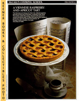 LANGAN, MARIANNE / WING, LUCY (EDITORS) - Mccall's Cooking School Recipe Card: Pies, Pastry 25 - Latticed Linzer Torte : Replacement Mccall's Recipage or Recipe Card for 3-Ring Binders : Mccall's Cooking School Cookbook Series