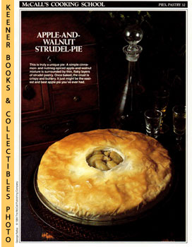 LANGAN, MARIANNE / WING, LUCY (EDITORS) - Mccall's Cooking School Recipe Card: Pies, Pastry 32 - Walnut-Apple Pie : Replacement Mccall's Recipage or Recipe Card for 3-Ring Binders : Mccall's Cooking School Cookbook Series
