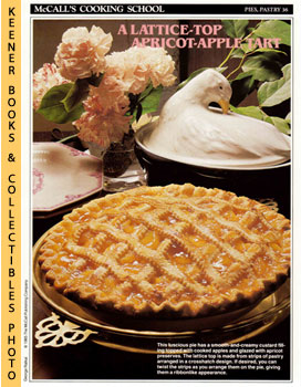 LANGAN, MARIANNE / WING, LUCY (EDITORS) - Mccall's Cooking School Recipe Card: Pies, Pastry 36 - Apricot-Apple Tart : Replacement Mccall's Recipage or Recipe Card for 3-Ring Binders : Mccall's Cooking School Cookbook Series
