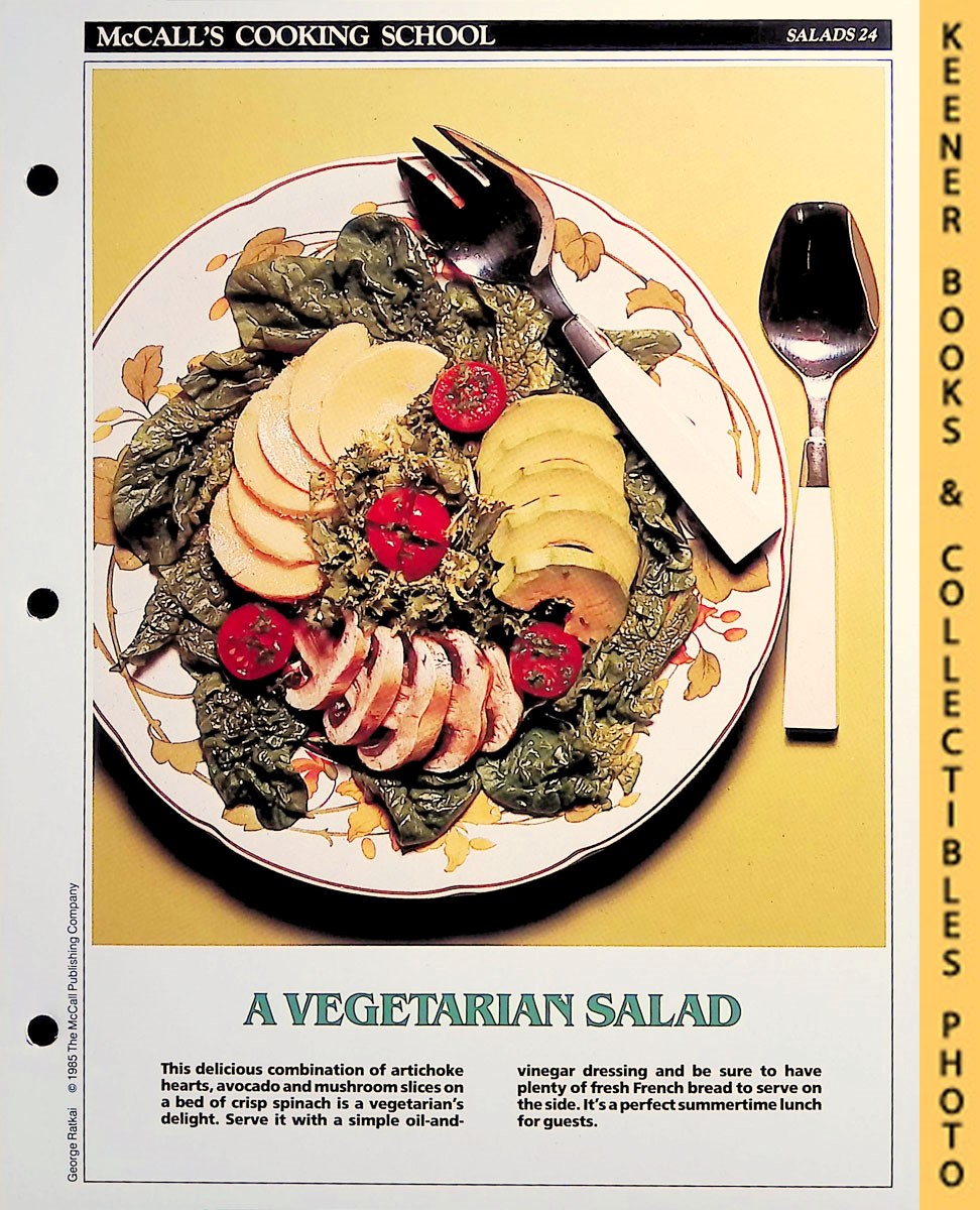 LANGAN, MARIANNE / WING, LUCY (EDITORS) - Mccall's Cooking School Recipe Card: Salads 24 - Salade Regine : Replacement Mccall's Recipage or Recipe Card for 3-Ring Binders : Mccall's Cooking School Cookbook Series