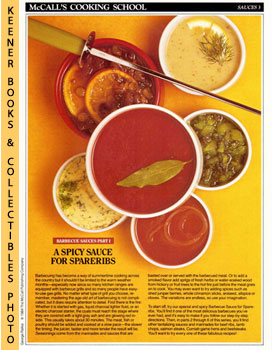LANGAN, MARIANNE / WING, LUCY (EDITORS) - Mccall's Cooking School Recipe Card: Sauces 3 - DonS Barbecue Sauce for Spareribs : Replacement Mccall's Recipage or Recipe Card for 3-Ring Binders : Mccall's Cooking School Cookbook Series
