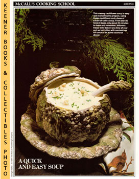 LANGAN, MARIANNE / WING, LUCY (EDITORS) - Mccall's Cooking School Recipe Card: Soups 8 - Cream-of-Cauliflower Soup : Replacement Mccall's Recipage or Recipe Card for 3-Ring Binders : Mccall's Cooking School Cookbook Series