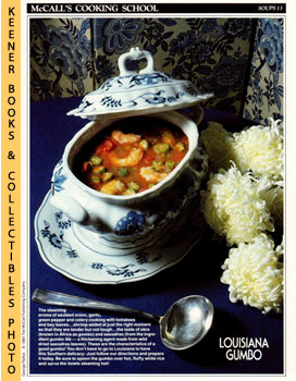 LANGAN, MARIANNE / WING, LUCY (EDITORS) - Mccall's Cooking School Recipe Card: Soups 13 - Shrimp-and-Vegetable Gumbo : Replacement Mccall's Recipage or Recipe Card for 3-Ring Binders : Mccall's Cooking School Cookbook Series