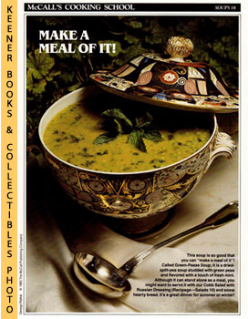 LANGAN, MARIANNE / WING, LUCY (EDITORS) - Mccall's Cooking School Recipe Card: Soups 18 - Green-Pease Soup : Replacement Mccall's Recipage or Recipe Card for 3-Ring Binders : Mccall's Cooking School Cookbook Series