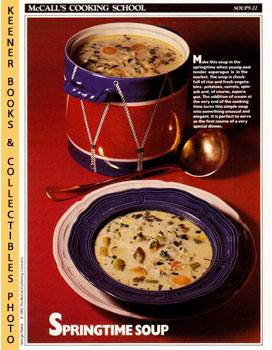 LANGAN, MARIANNE / WING, LUCY (EDITORS) - Mccall's Cooking School Recipe Card: Soups 22 - Potage Printanier : Replacement Mccall's Recipage or Recipe Card for 3-Ring Binders : Mccall's Cooking School Cookbook Series