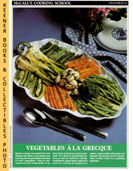 LANGAN, MARIANNE / WING, LUCY (EDITORS) - Mccall's Cooking School Recipe Card: Vegetables 10 - Vegetables a la Grecque : Replacement Mccall's Recipage or Recipe Card for 3-Ring Binders : Mccall's Cooking School Cookbook Series