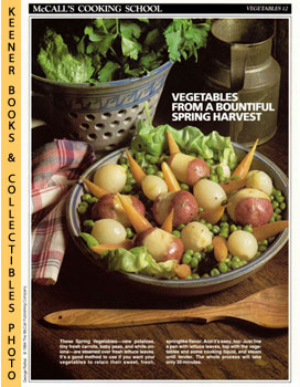 LANGAN, MARIANNE / WING, LUCY (EDITORS) - Mccall's Cooking School Recipe Card: Vegetables 12 - Spring Vegetables : Replacement Mccall's Recipage or Recipe Card for 3-Ring Binders : Mccall's Cooking School Cookbook Series
