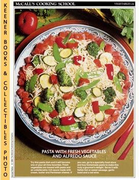 LANGAN, MARIANNE / WING, LUCY (EDITORS) - Mccall's Cooking School Recipe Card: Vegetables 24 - Spaghetti Primavera : Replacement Mccall's Recipage or Recipe Card for 3-Ring Binders : Mccall's Cooking School Cookbook Series