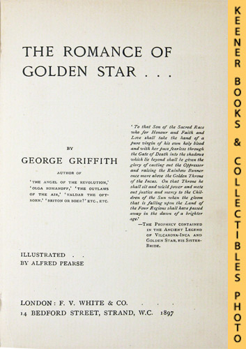 GRIFFITH, GEORGE - The Romance of the Golden Star
