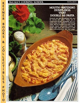 LANGAN, MARIANNE / WING, LUCY (EDITORS) - Mccall's Cooking School Recipe Card: Pasta, Rice 3 - Gnocchi : Replacement Mccall's Recipage or Recipe Card for 3-Ring Binders : Mccall's Cooking School Cookbook Series
