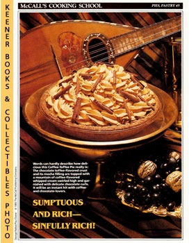 LANGAN, MARIANNE / WING, LUCY (EDITORS) - Mccall's Cooking School Recipe Card: Pies, Pastry 45 - BlumS Coffee-Toffee Pie : Replacement Mccall's Recipage or Recipe Card for 3-Ring Binders : Mccall's Cooking School Cookbook Series