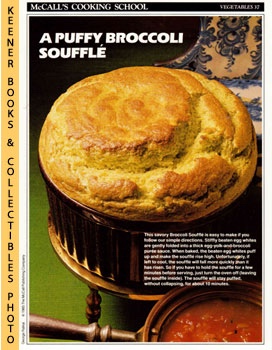 LANGAN, MARIANNE / WING, LUCY (EDITORS) - Mccall's Cooking School Recipe Card: Vegetables 37 - Broccoli Souffle : Replacement Mccall's Recipage or Recipe Card for 3-Ring Binders : Mccall's Cooking School Cookbook Series