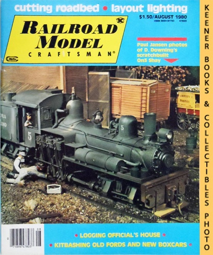 CARSTENS, HAROLD H. (EDITOR) / KOESTER, J. ANTHONY (EDITOR) - Railroad Model Craftsman Magazine, August 1980: Vol. 49, No. 3