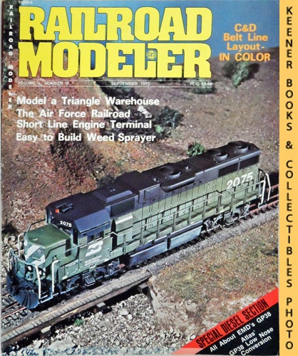 DUNNING, DENIS (EDITOR) - Railroad Modeler Magazine, September 1975: Vol. 5, No. 9