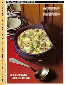 LANGAN, MARIANNE / WING, LUCY (EDITORS) - Mccall's Cooking School Recipe Card: Soups 9 - Turkey-and-Vegetable Chowder : Replacement Mccall's Recipage or Recipe Card for 3-Ring Binders : Mccall's Cooking School Cookbook Series