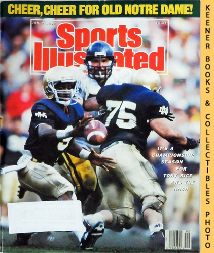 SPORTS ILLUSTRATED EDITORS - Sports Illustrated Magazine, January 9, 1989: Vol 70, No. 1 : It's a Championship Season for Tony Rice and the Irish