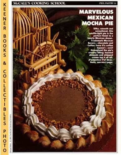 LANGAN, MARIANNE / WING, LUCY (EDITORS) - Mccall's Cooking School Recipe Card: Pies, Pastry 31 - Mexican Chocolate Pie : Replacement Mccall's Recipage or Recipe Card for 3-Ring Binders : Mccall's Cooking School Cookbook Series