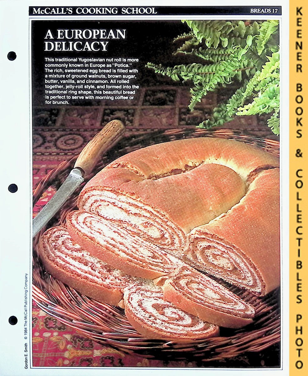 LANGAN, MARIANNE / WING, LUCY (EDITORS) - Mccall's Cooking School Recipe Card: Breads 17 - Potica : Replacement Mccall's Recipage or Recipe Card for 3-Ring Binders : Mccall's Cooking School Cookbook Series