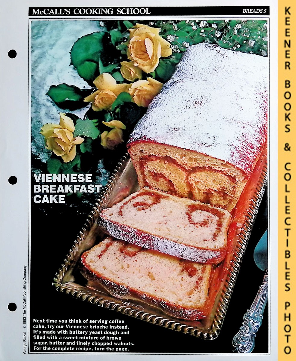 LANGAN, MARIANNE / WING, LUCY (EDITORS) - Mccall's Cooking School Recipe Card: Breads 5 - Vienna Brioche Loaf : Replacement Mccall's Recipage or Recipe Card for 3-Ring Binders : Mccall's Cooking School Cookbook Series