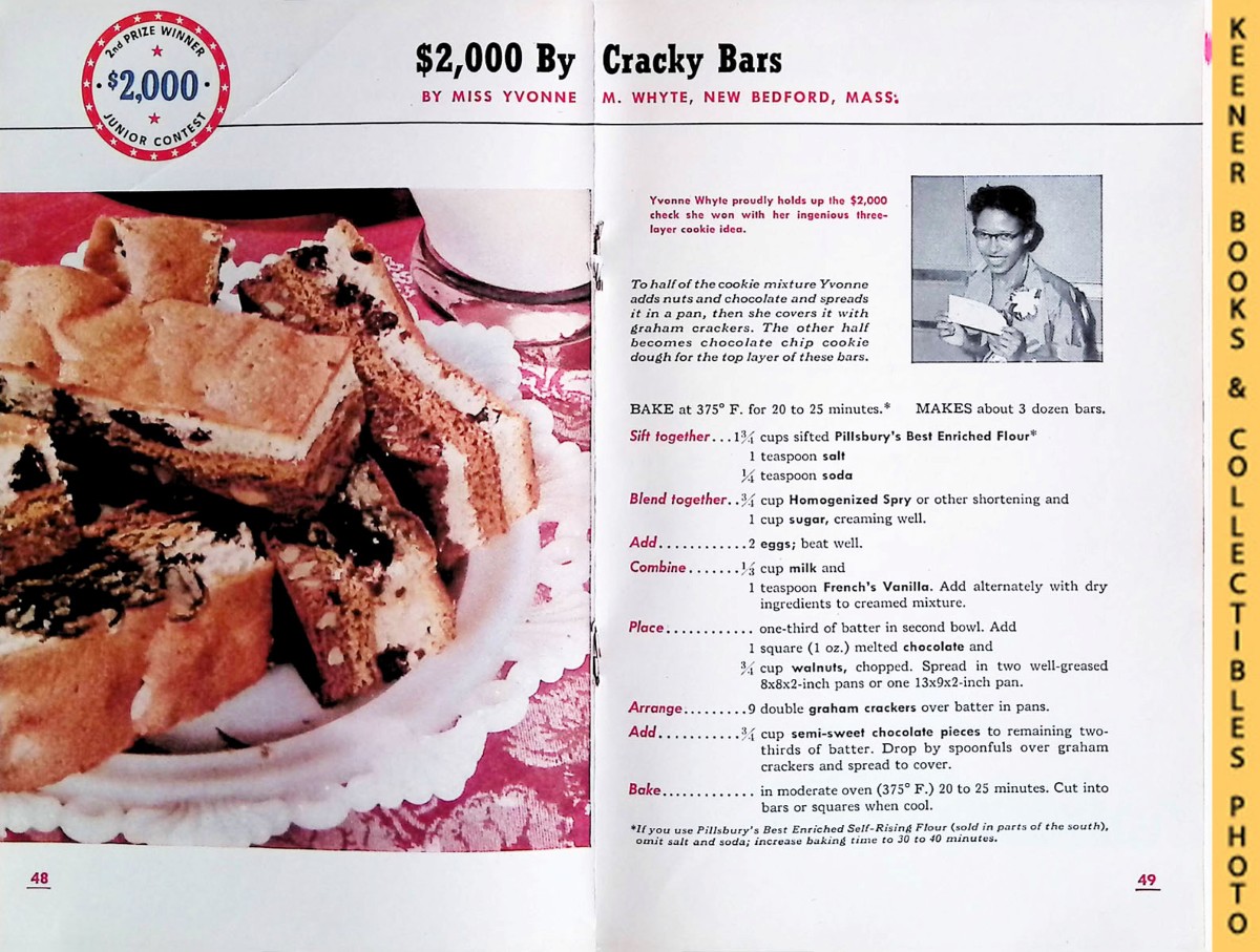 PILLSBURY, ANN (EDITOR) - 100 Prize-Winning Recipes from Pillsbury's 4th Grand National $100,000 Recipe and Baking Contest - 1952: Pillsbury Annual Bake-Off Contest Series