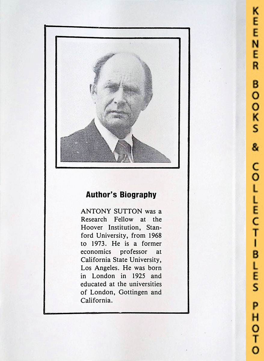 SUTTON, ANTONY C. - The Secret Cult of the Order : Antony Sutton's Order Series, Volume Four: Antony Sutton's Order Series