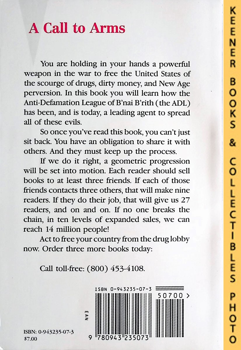EDITORS OF EXECUTIVE INTELLIGENCE REVIEW - The Ugly Truth About the Anti-Defamation League (Adl)