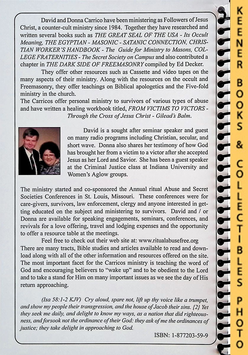 CARRICO, DAVID L. / CARRICO, DONNA M. - College Fraternities: The Secret Society on Campus