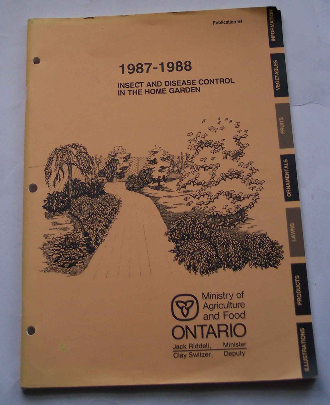 Image for Insect and Disease Control in the Home Garden 1987-1988 Publication 64