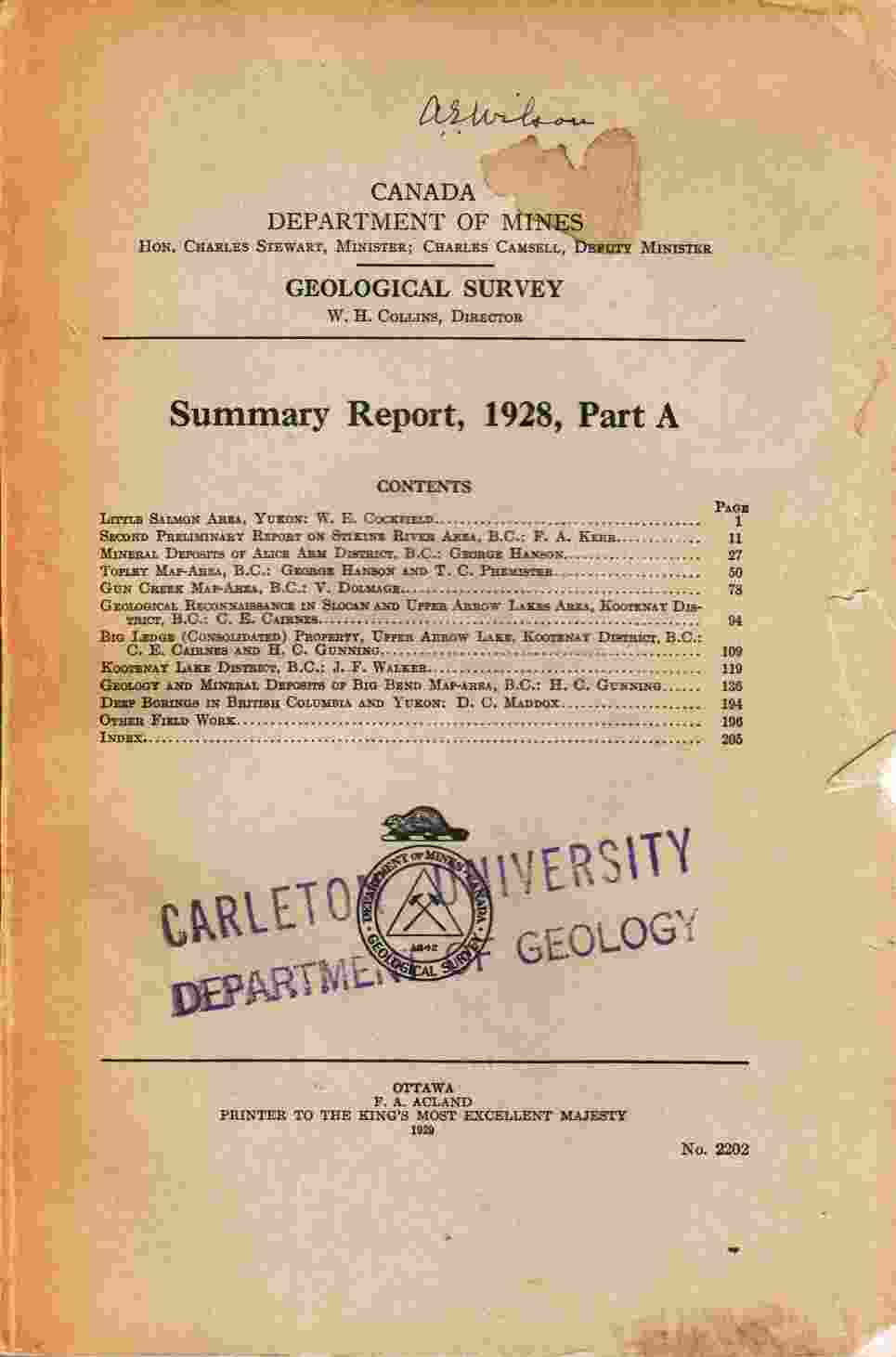 Image Processing Of Geological Data