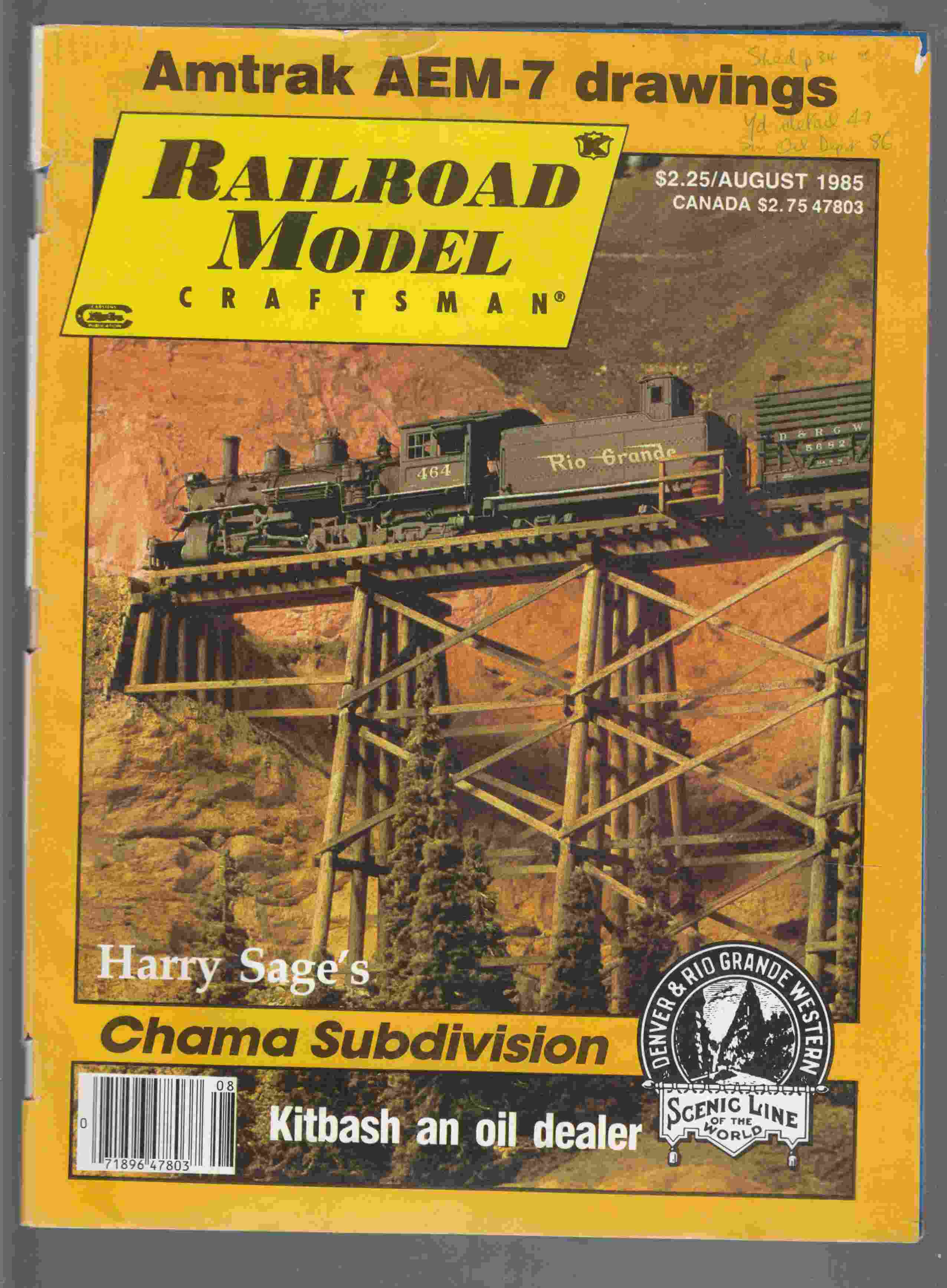 Model Railroad Craftsman March 1989 Volume 57 Number 10