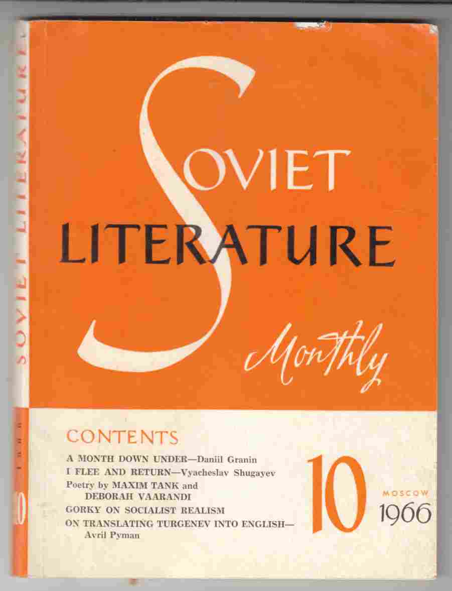 Image for Soviet Literature Monthly No. 10 1966